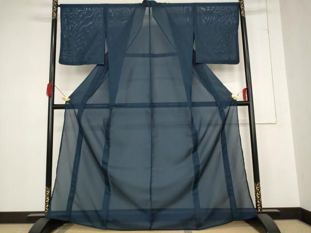 平和屋着物＊夏物 色無地 絽 褐返色 洗える着物 AABB8683st