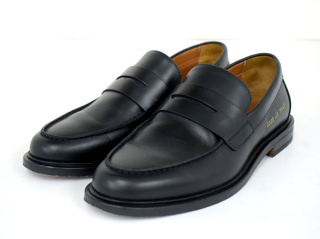 コモンプロジェクト Common Projects レザーコインローファー 41 ブラック 革靴 メンズ 2338 イタリア き 2510LR037