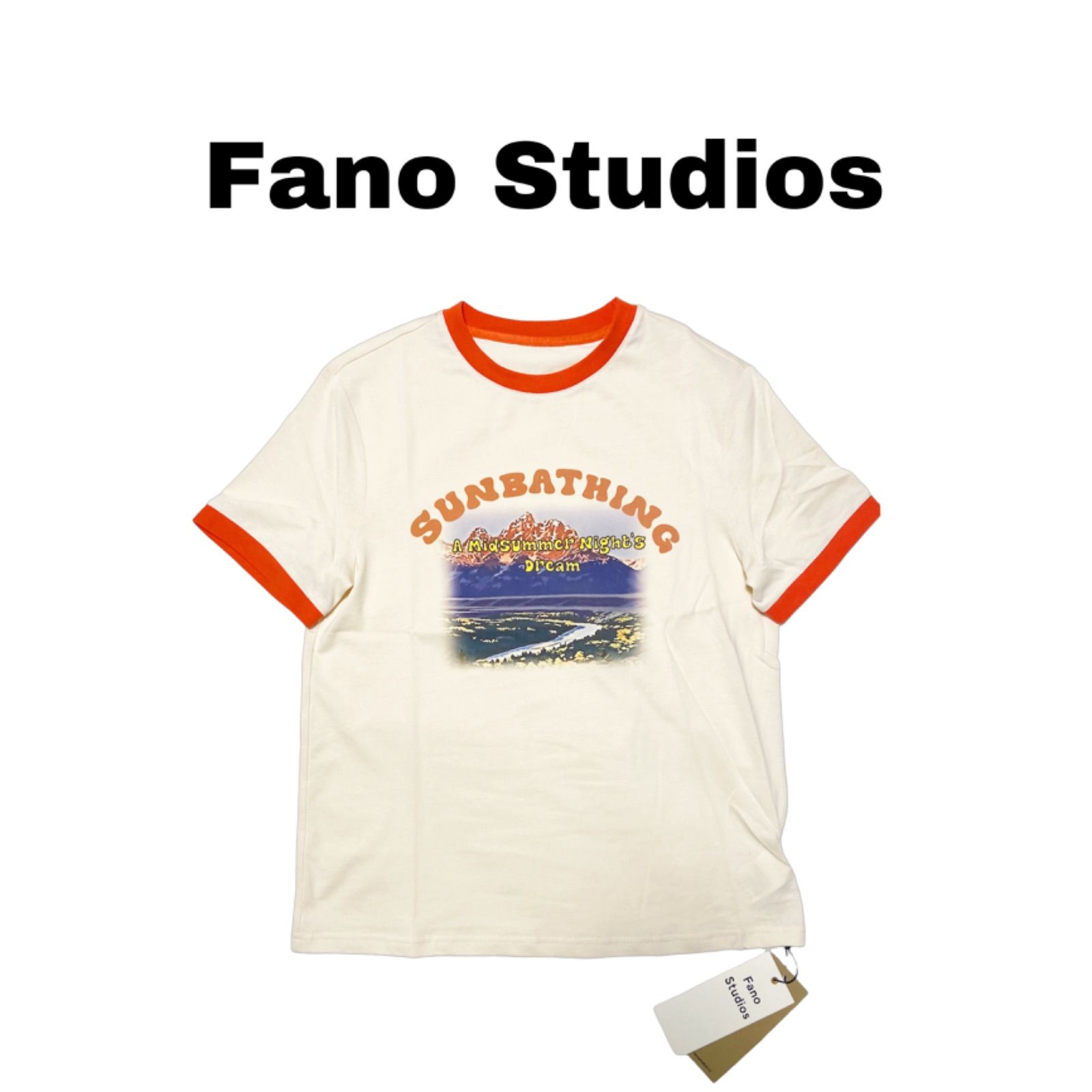 宅配便送料無料 【Fano Studios】ハート柄 刺繍ロゴ Tシャツ | www