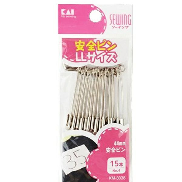 2個セット】貝印手芸用品 安全ピン No.4 15本：KM-3038 - メルカリ