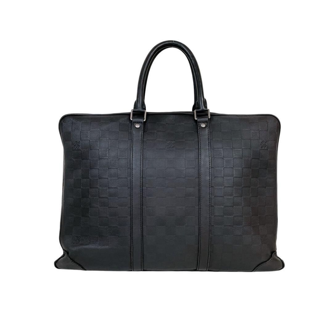 価格交渉 質問大 ルイヴィトン バッグ ダミエアンフィニ ドキュマン ヴォワヤージュ 2way 黒 4360