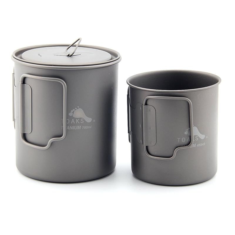 特価商品】TOAKS超軽量チタンカップポータブルチタンウォーターマグ