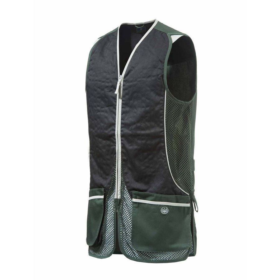 ベレッタ シルバーピジョンベスト グリーン x ブラック |Beretta Silver Pigeon Vest - Hunter Green - Jet Black クレー射撃