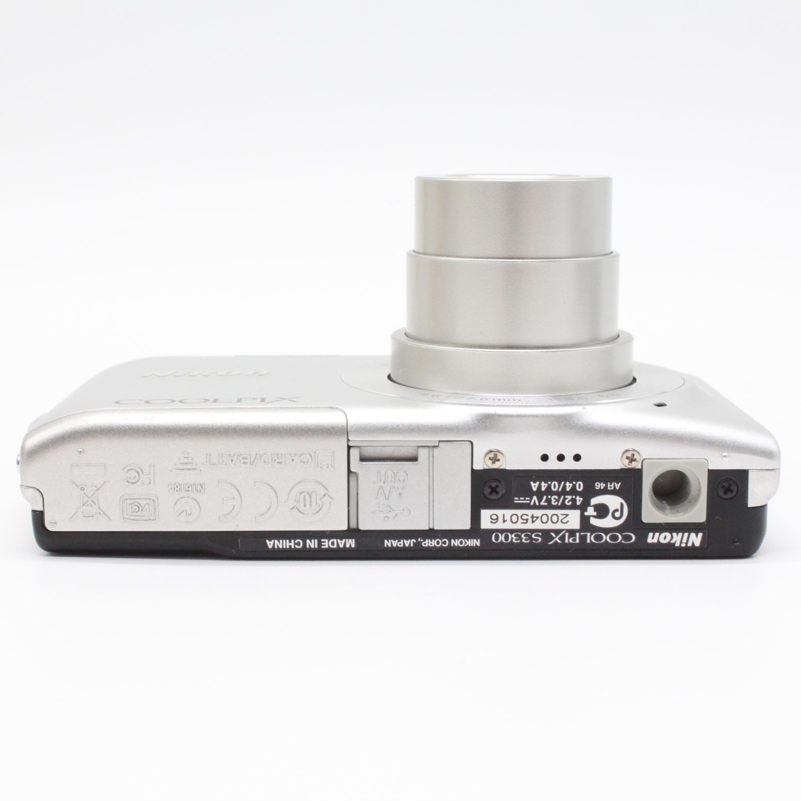 3175 Nikon COOLPIX S3300 シルバー 美品 デジカメ □実用品□ Nikon COOLPIX S3300 クリスタルシルバー - メルカリ