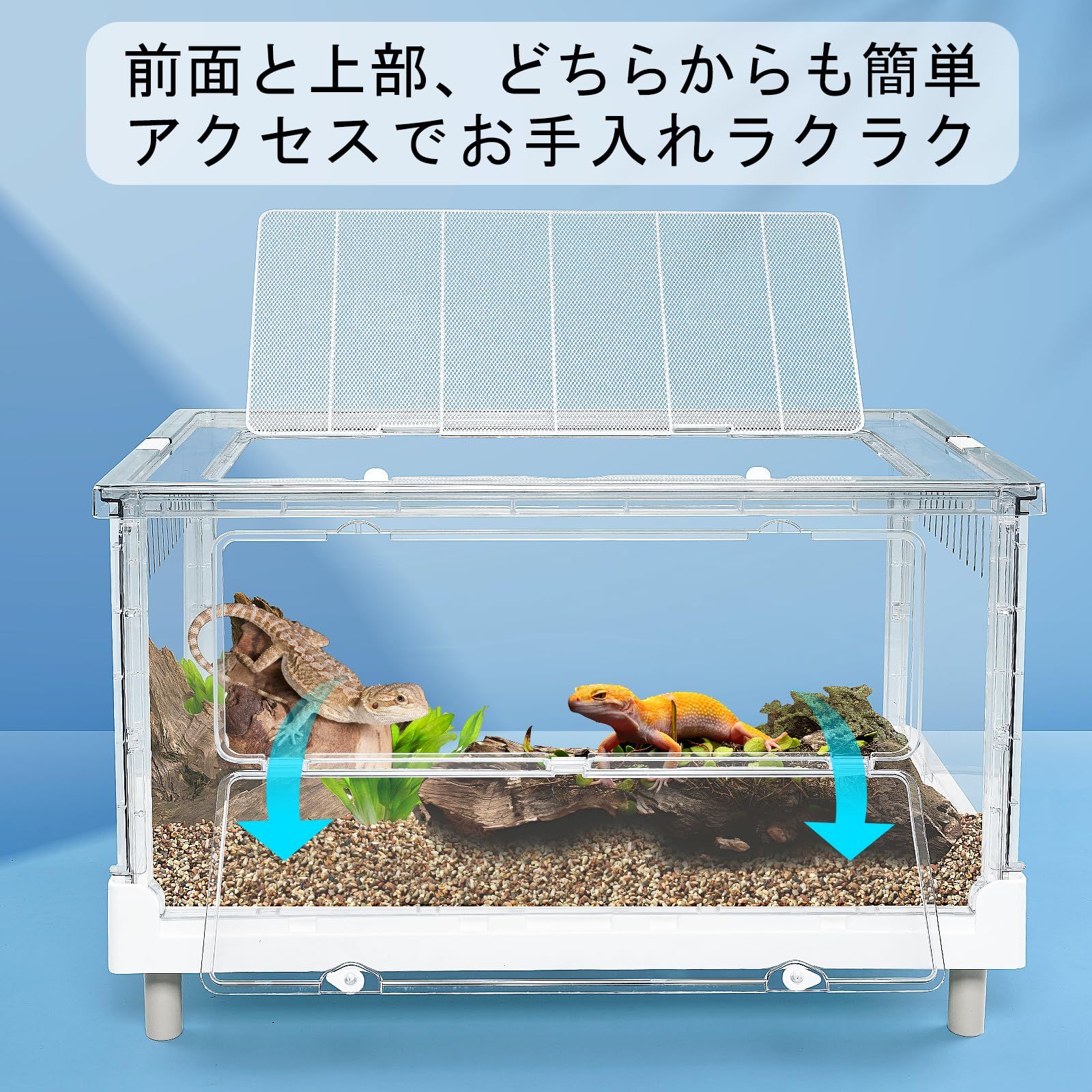【仕様変更可能】ハムスター レオパ フトアゴ ニシアフ 小動物 爬虫類 飼育 ケージ Amazon | Demanca爬虫類 ケージ 木製 ハムスター ケージ レプタイル