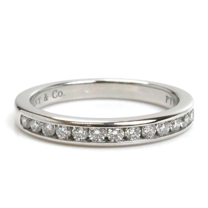 TIFFANY&Co. ティファニー Pt950プラチナ チャネルセッティング ハーフ  