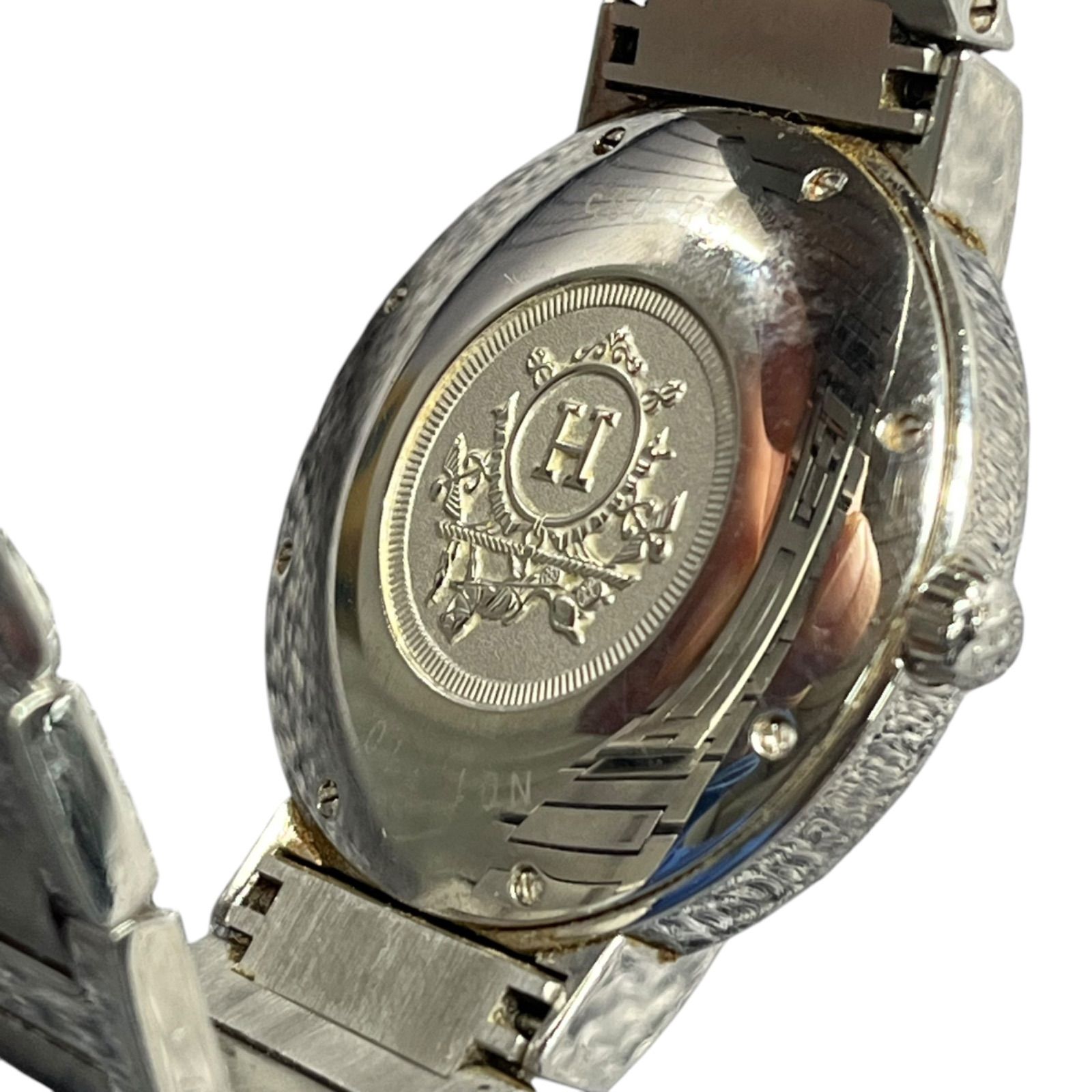 ○エルメス HERMES ノマード オートクォーツ 自動巻き 腕時計 時計 