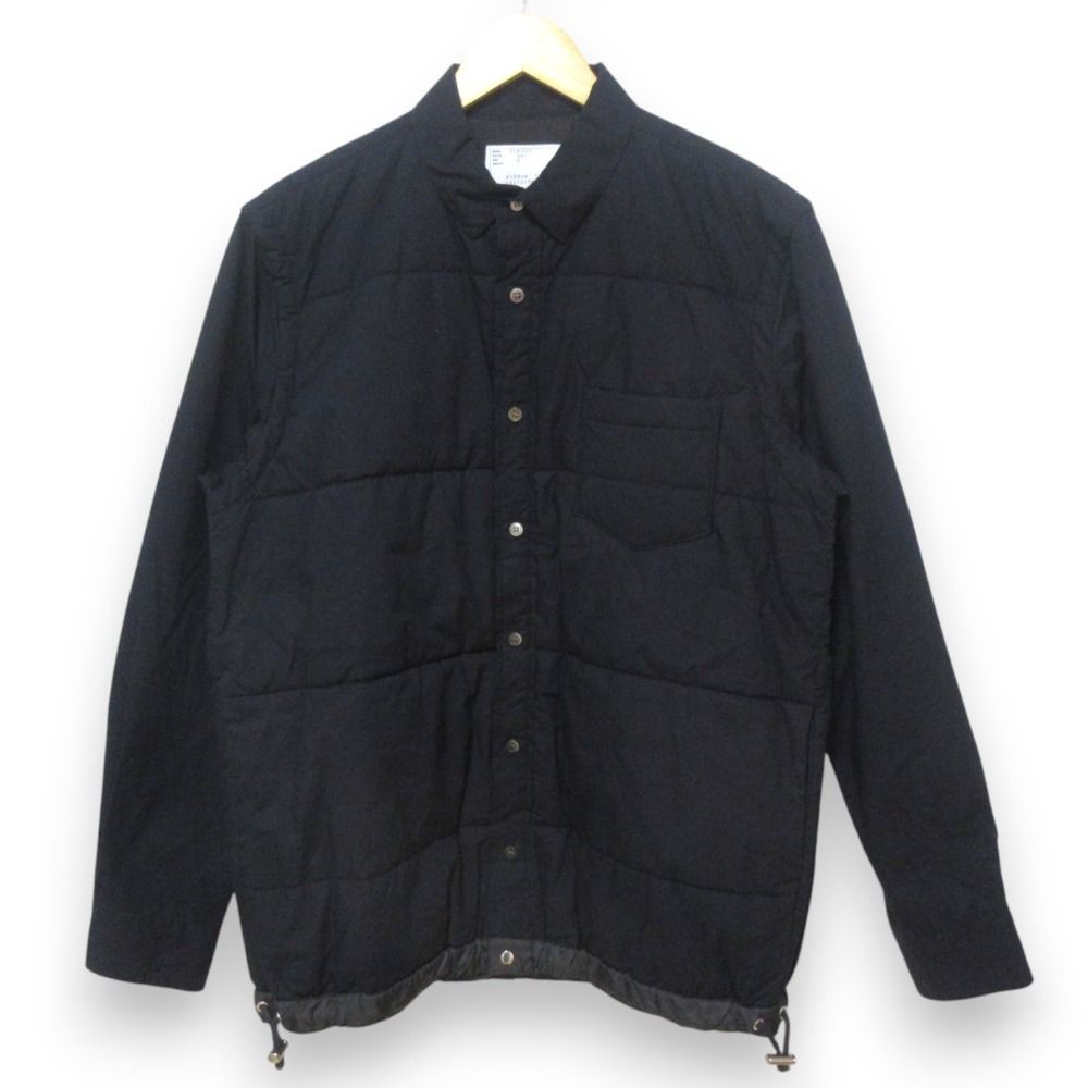 美品 sacai サカイ Cotton Quilted Shirt 中綿 シャツジャケット