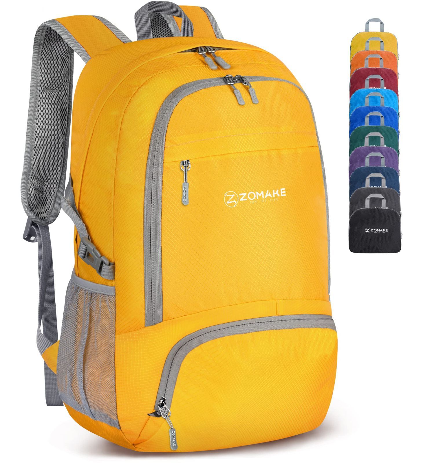 ポケッタブル 登山用リュック 軽量 大容量 防水 コンパクト 30L アウトドアバックパック 旅行 リュック 買い物 トレッキング バイク 折りたたみ 通勤 携帯用 [ZOMAKE] メンズ レディース