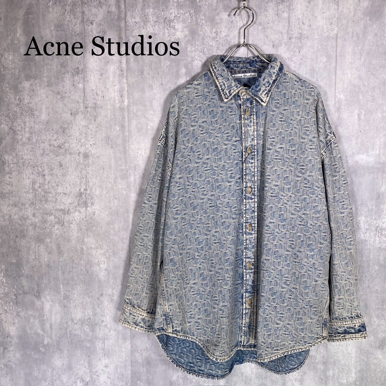 Acne Studios』アクネステュディオス (44) モノグラムデニムシャツ 