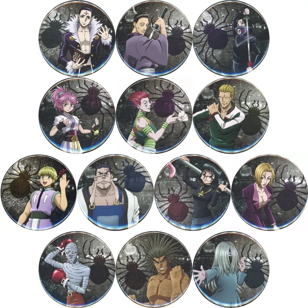 中古】バッジ・ビンズ 全13種セット 缶バッジ 「WEBくじ HUNTER×HUNTER
