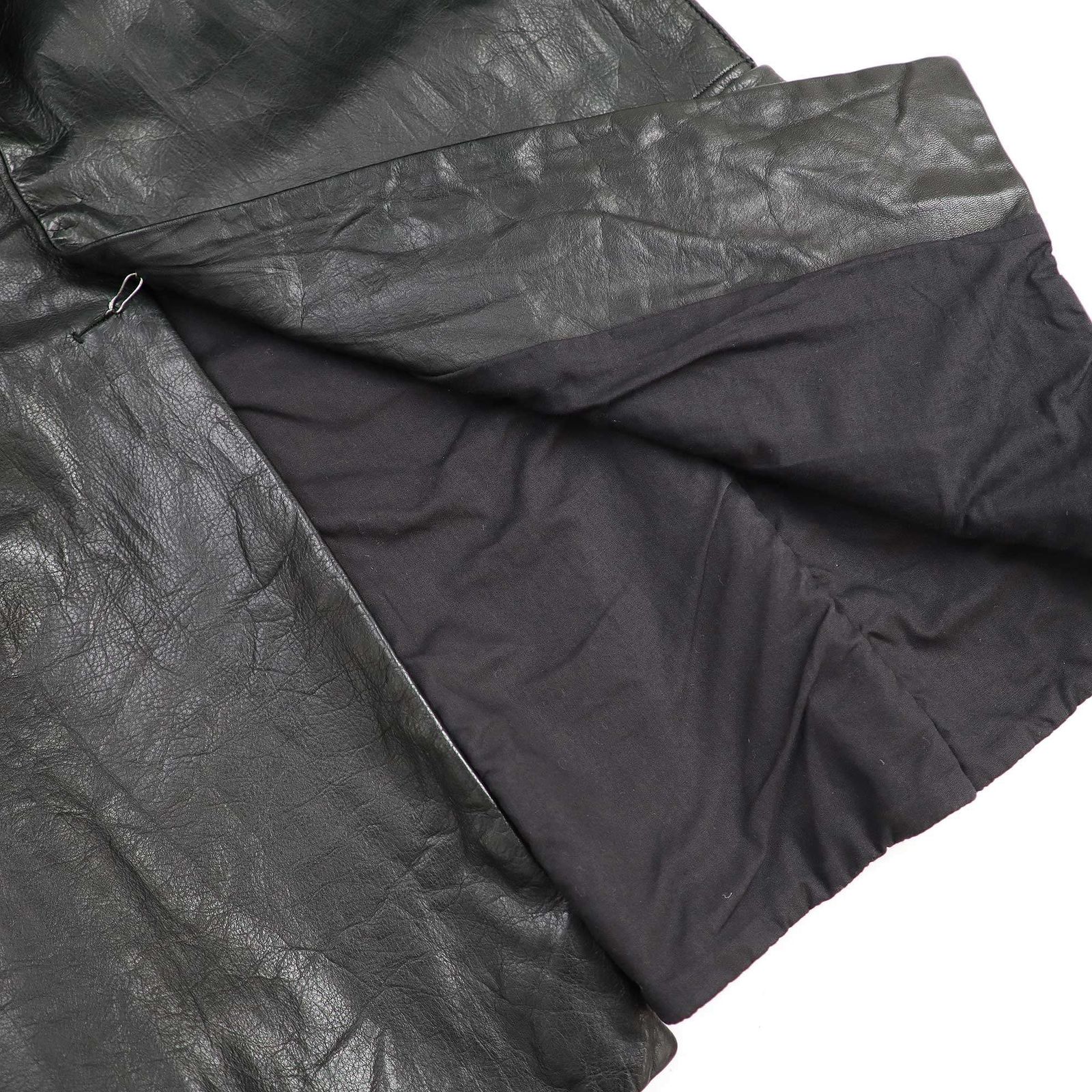 m.a+ ウォッシャブル レザーテーラードジャケット 新品 m.a+ ウォッシャブルレザーテーラードジャケット リバーシブル M