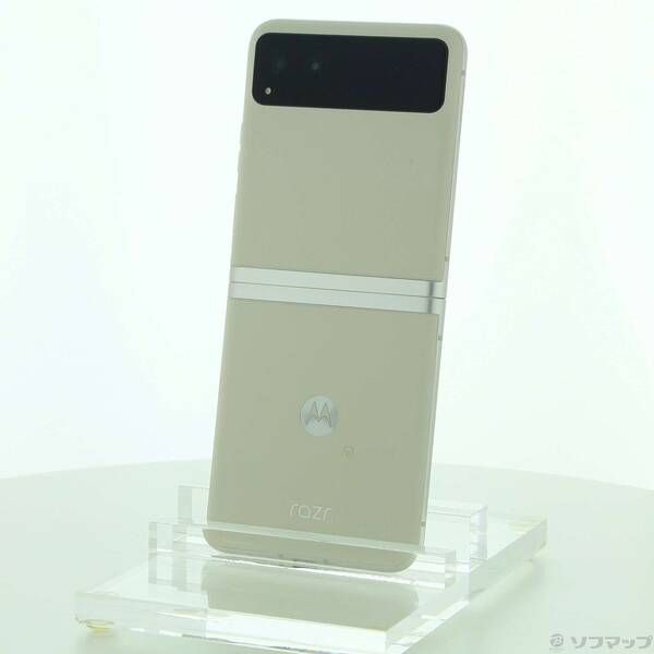 展示品〕 motorola razr 40 256GB バニラクリーム PAYC0001JP SIM 