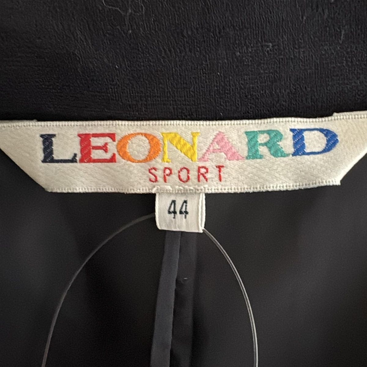 LEONARD SPORT レオナールスポーツ コート サイズ44 L レディース - 黒 長袖 ジップアップ フード着脱可 春 秋 SIROKUMA-CORPORATION_COM