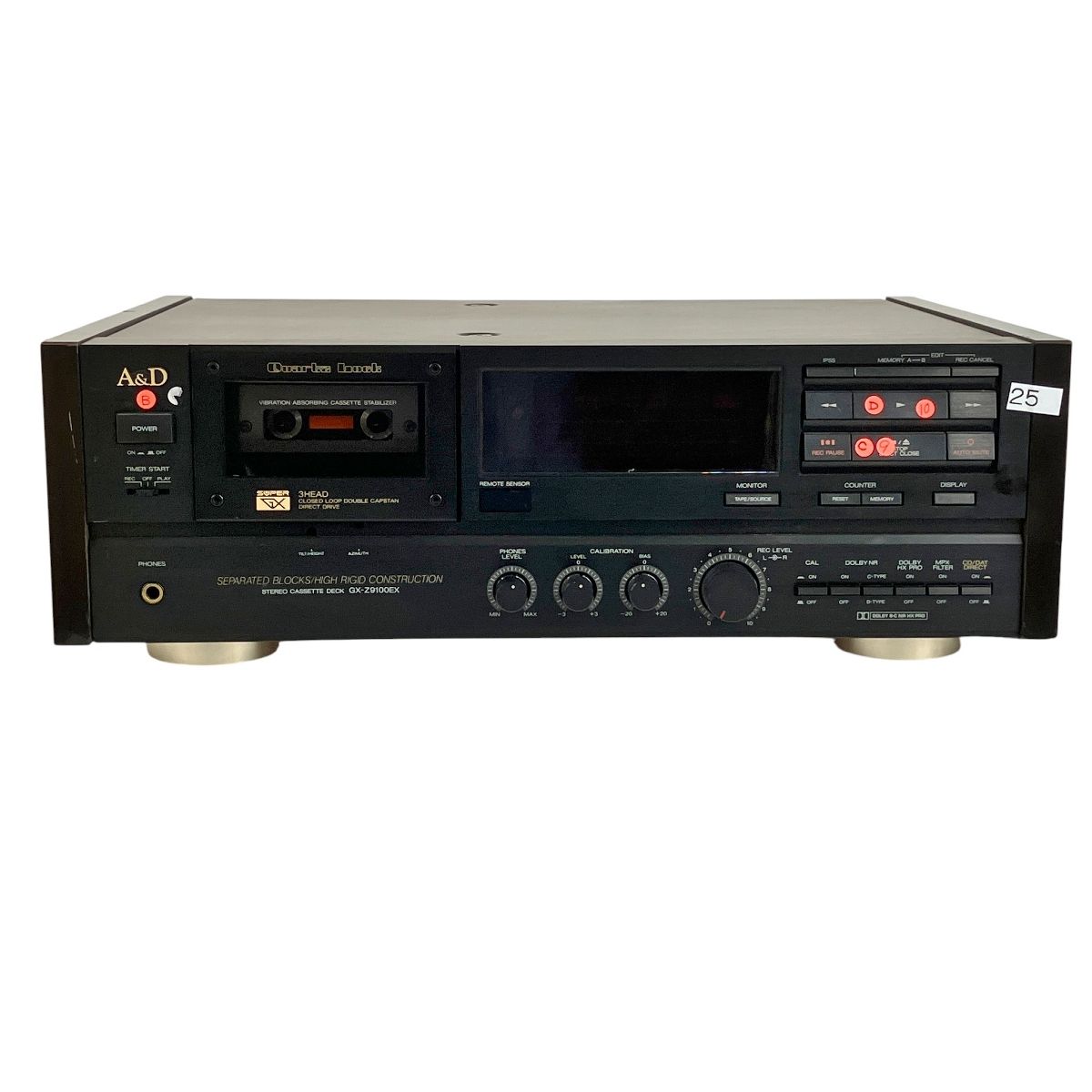 A&D GX-Z9100EX カセットデッキ リモコン欠品 ジャンク