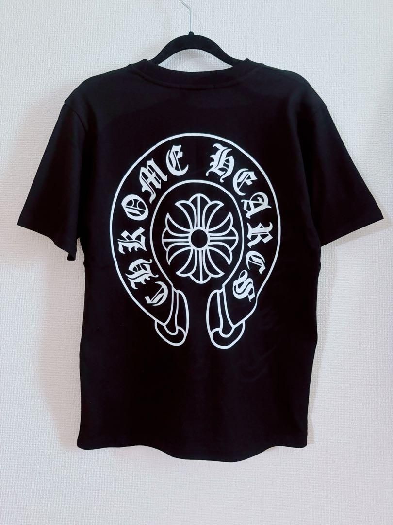 CHROME HEARTS ホースシュー　Tシャツ XL BLACK CHROME HEARTS(クロムハーツ) ホースシューTシャツ ブラック