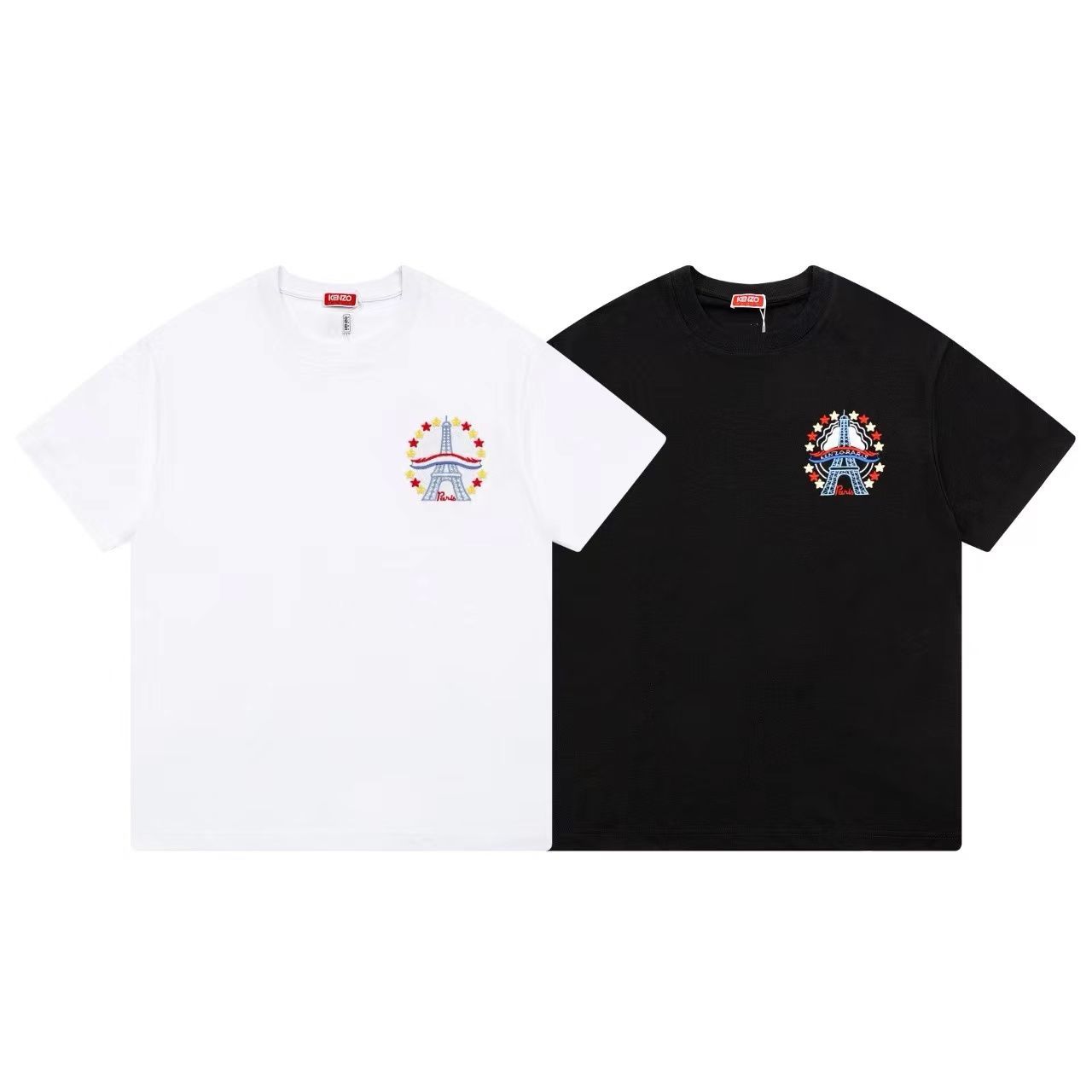 美品✨✨【KENZO】モノグラムの刺繍プリント コットン Tシャツ