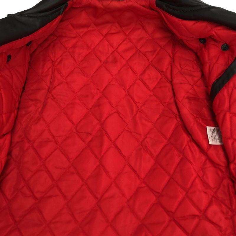 RED MOON レッドムーン　シングルレザージャケット　ブラック　ゴートスキン 中古・古着通販】RED MOON (レッドムーン) レザージャケット ブラック