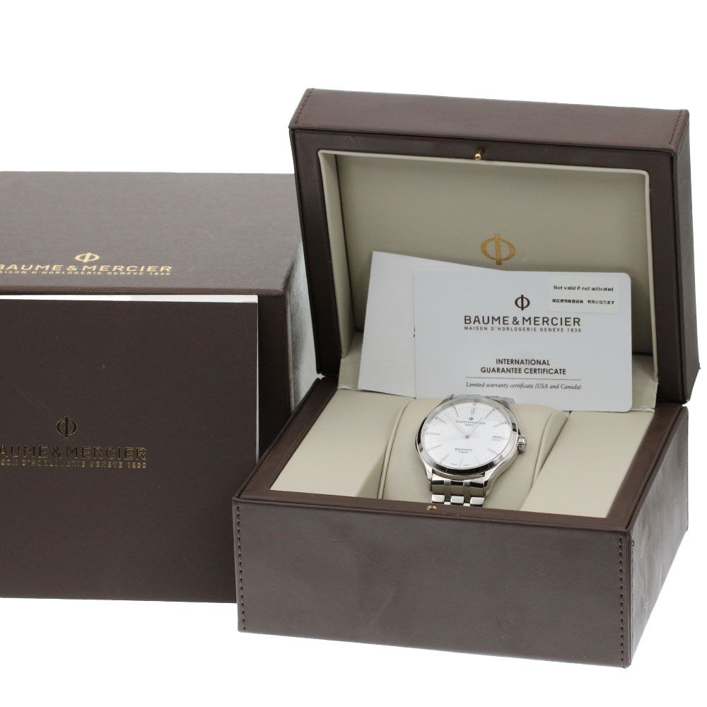 ボーム＆メルシェ Baume & Mercier 65834 クリフトン デイト 自動巻き メンズ箱・保証書付き_864570 - メルカリ