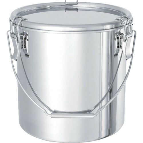 日東 ステンレスタンク テーパー付吊下げ密閉タンク フタ付 １５Ｌ