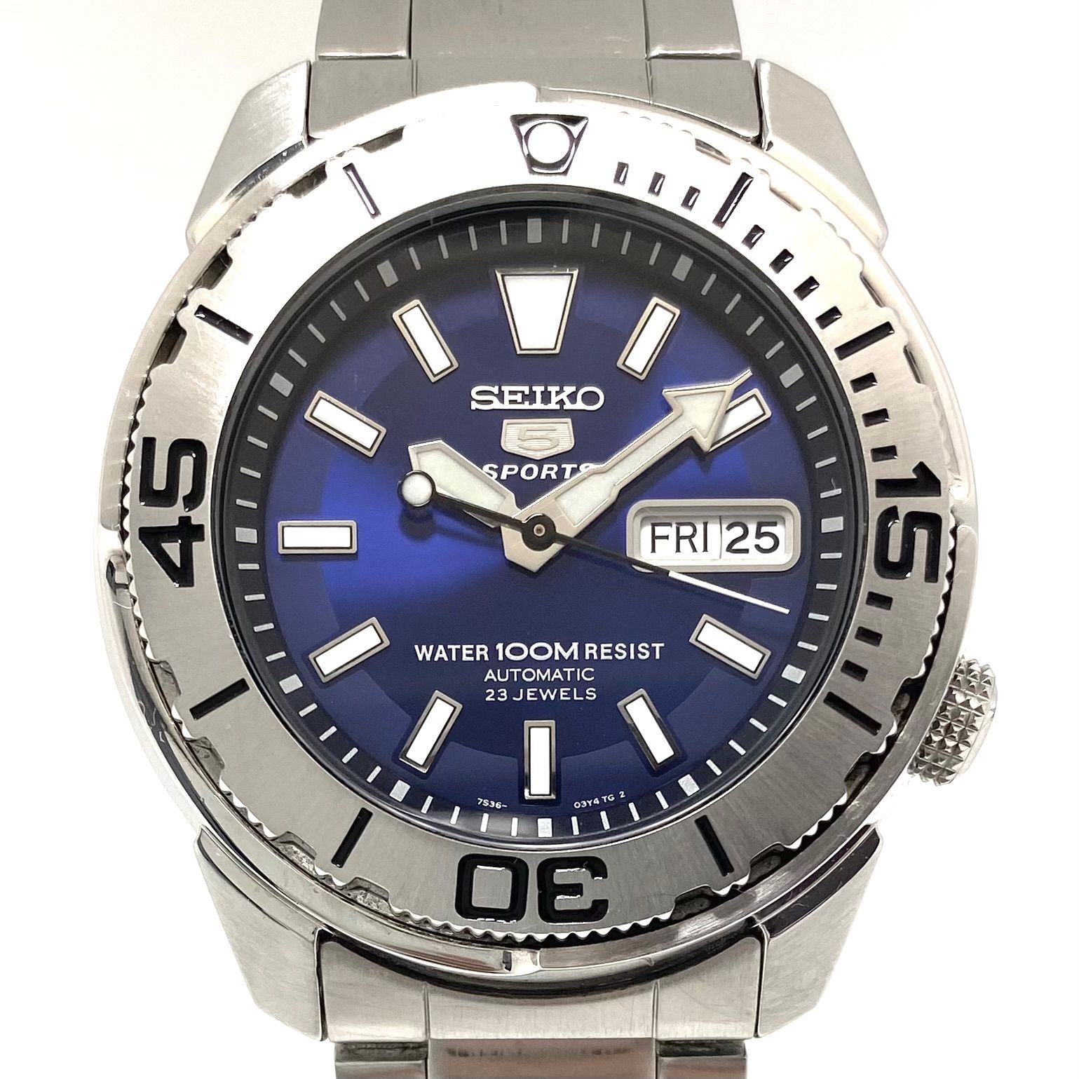 希少・動作良好】腕時計 メンズ セイコー 5スポーツ SNZE93K1 7S36