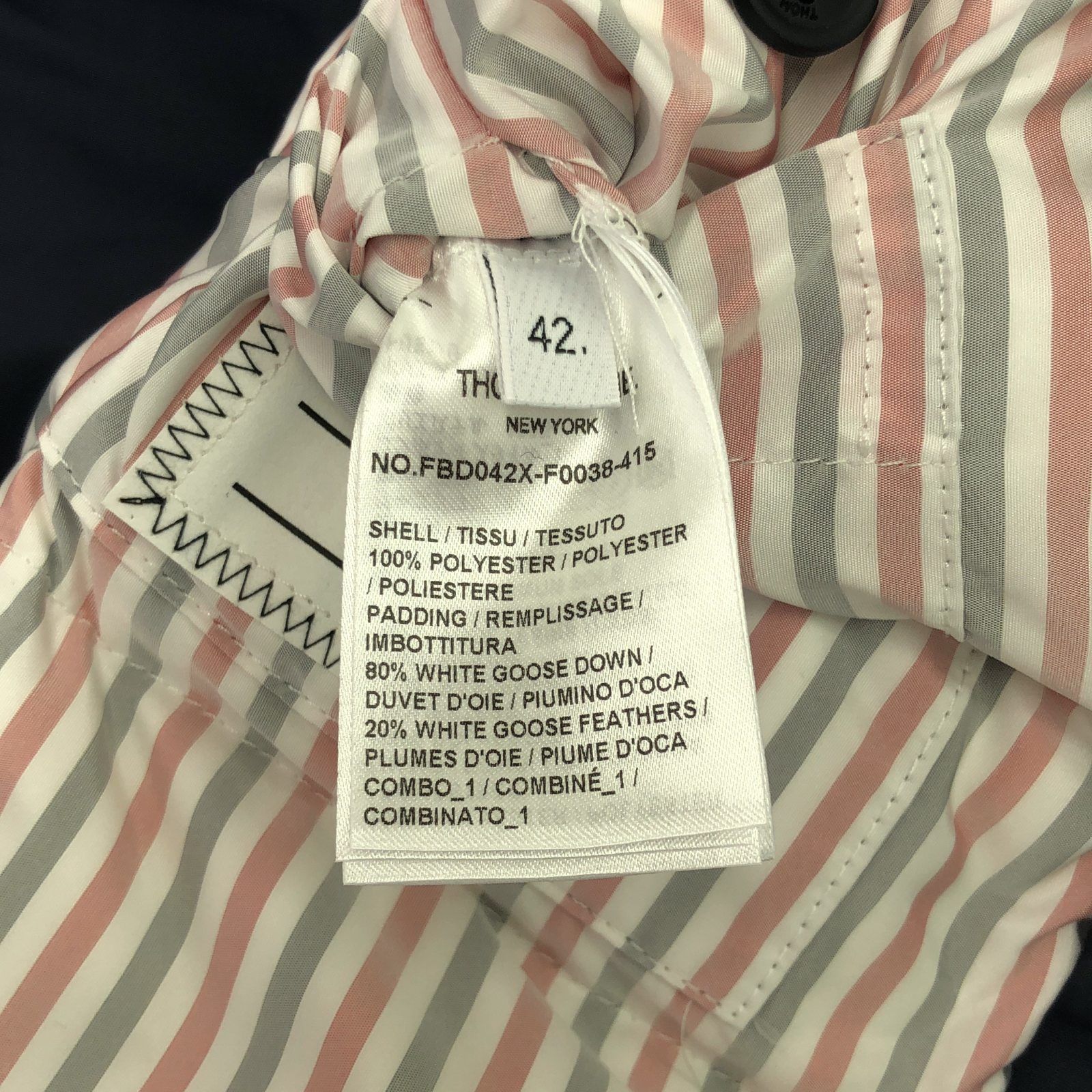 THOM BROWNE トムブラウン ダウン ジャケット ダウンジャケット - メルカリ