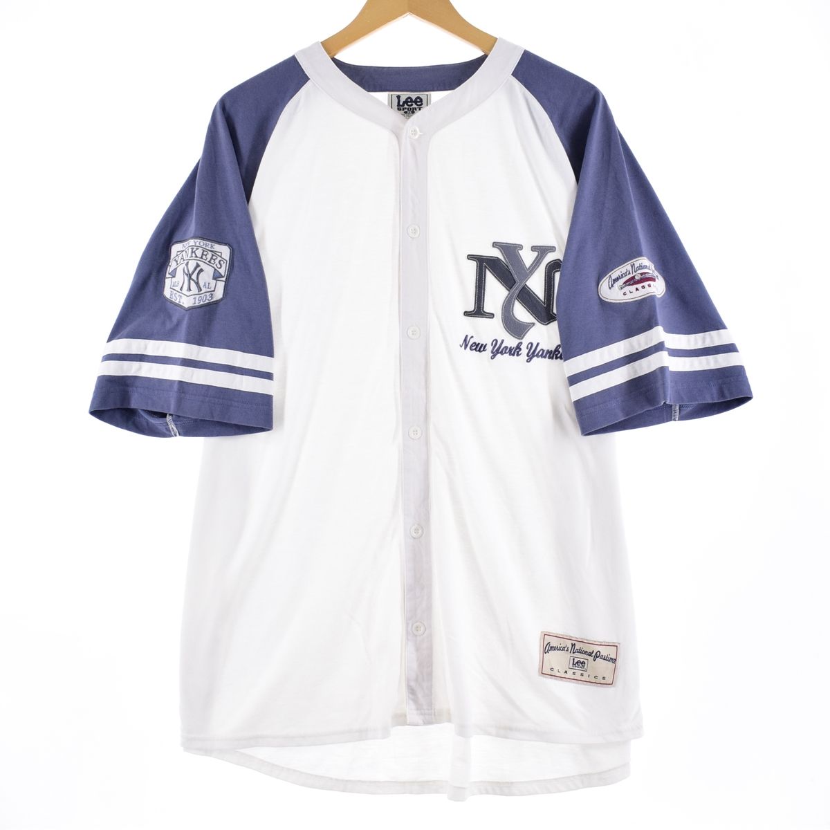 リー Lee MLB NY YANKEES ニューヨークヤンキース ゲームシャツ ベース