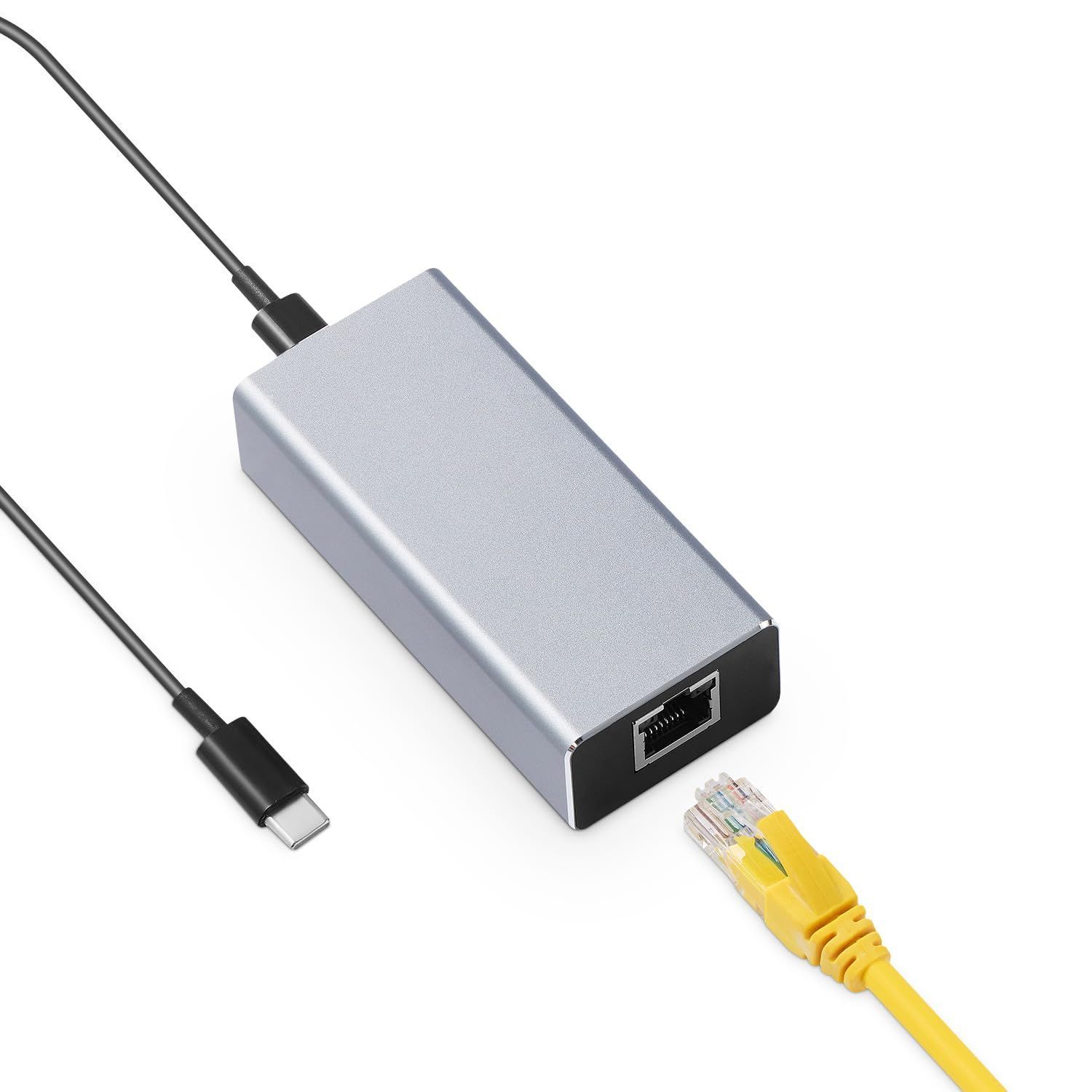 Binardat PoEネットワークアダプタ IEEE802.3af|at PoE to Type-Cコンバータ 出力USB C 5V|3Aまたは9V|2.22A自動適応 イーサネット 10|100Mbps 有線 スマートフォン|タブレット用ネットワーク