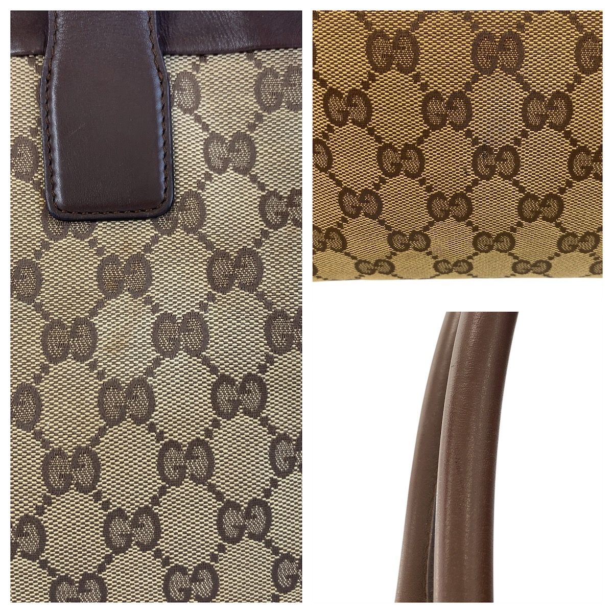 GUCCI グッチ ベージュ ブラウン GGキャンバス/レザー 002 1119 トート  