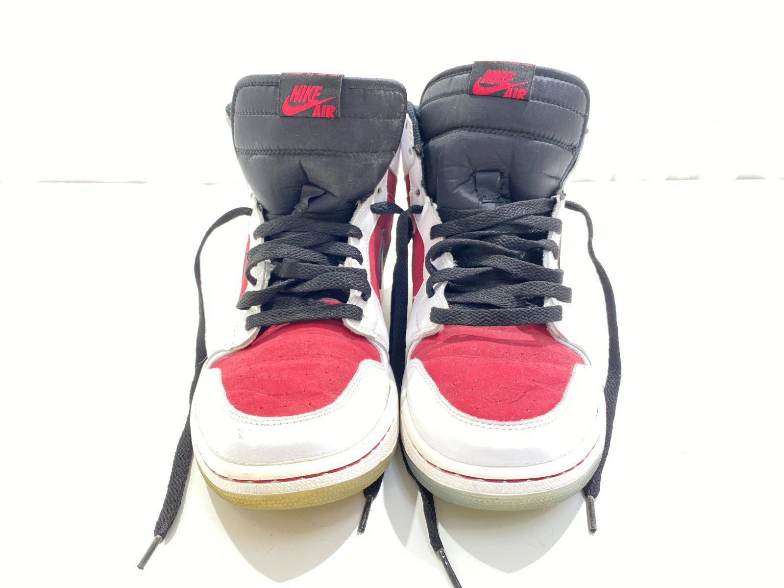 七重浜801-7-070724nh】 中古品 NIKE AIR JORDAN 1 RETRO HIGH CARMINE 