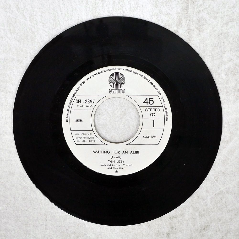 国内盤 THIN LIZZY/WAITING FOR AN ALIBI/VERTIGO SFL-2397 7 □