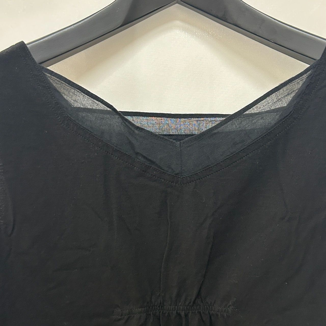 慈雨 センソユニコ ノースリーブ カットソー 40 黒 ベスト トップス