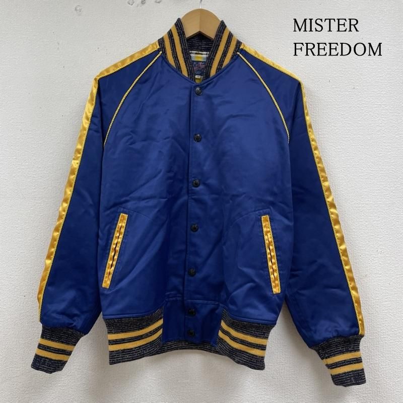 MISTER DOM ミスターフリーダム ジャケット 上着 ジャンパー ブルゾン SUGAR CANE SC14980 6oz. R50|C50 SATIN The PODIUM Jacket サテン スタジャン