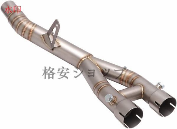 エキゾーストパイプ 中間パイプ MT-10 R1 2015-2021年 純正マフラーに適合します ステンレス製
