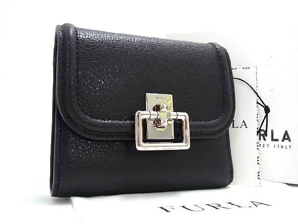 □新品□未使用□ FURLA フルラ レザー レザー 三つ折り 財布