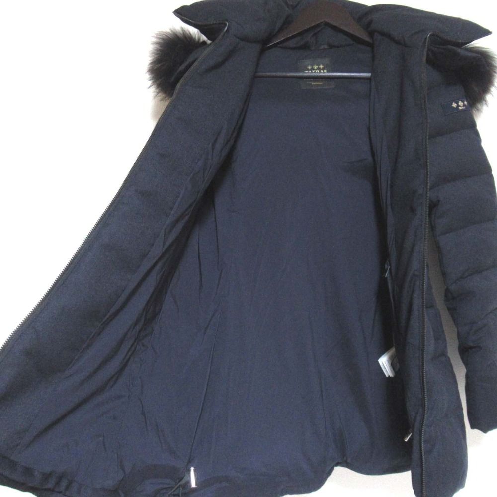 極美品 タトラス XL ダウンベスト ラクーンファー ブラック