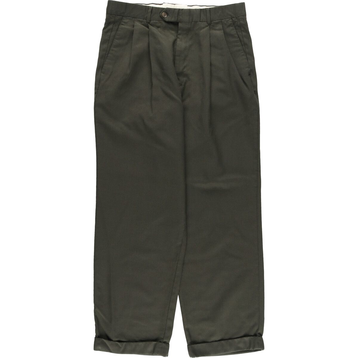 古着 ALFANI ツータック ウールパンツ スラックス メンズw33相当/eaa523393