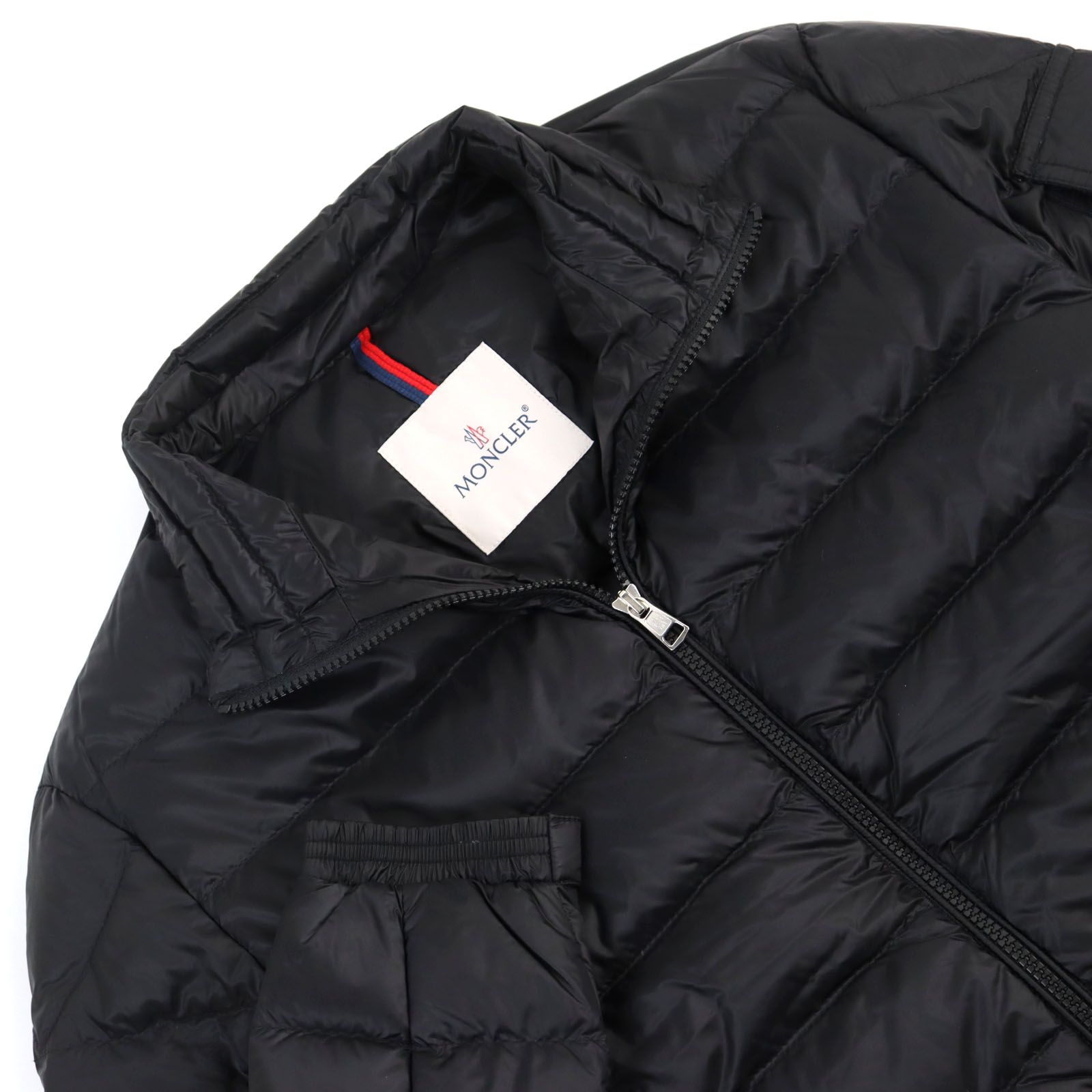 美品○MONCLER モンクレール 19SS E10914039399 53279 LAMBOT GIUBBOTTO ランボット LONGUE  SAISON ロングセゾン ロゴワッペン付き スタンドカラー ライトダウンジャケット ブラック 2 正規品 メンズ - メルカリ