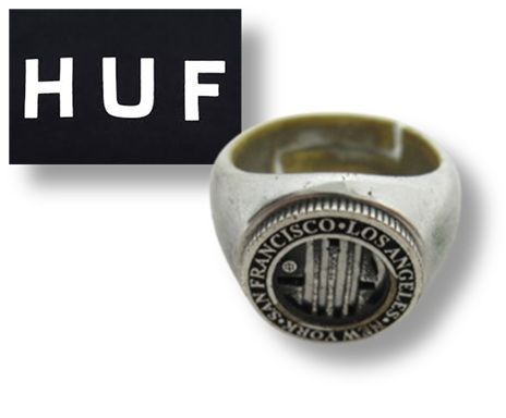 HUF REGIONAL RING シルバー 指輪 リング 19号サイズ アクセサリー 管理番号L28759YER-250426-803 198