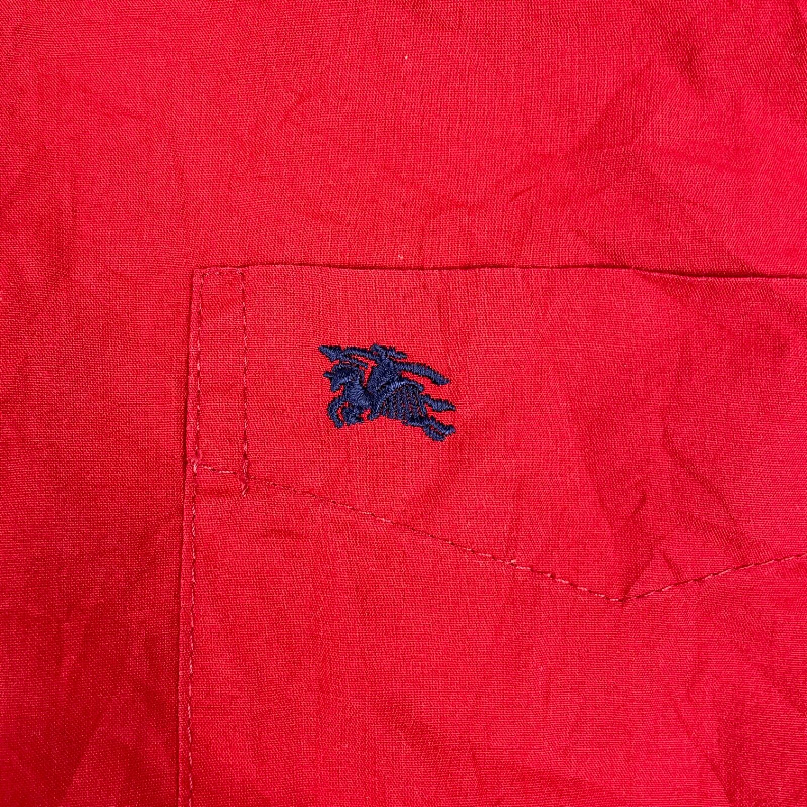 バーバリー Burberrys バーバリーズ レッド 長袖シャツ ホースロゴ刺繍