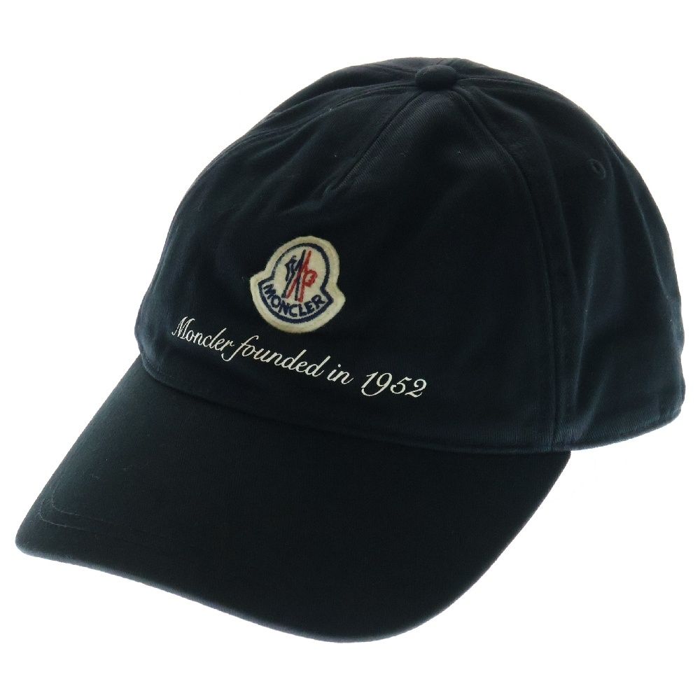 MONCLER モンクレール BASEBALL CAP J10913B00002 ロゴベースボールキャップ 帽子 ブラック