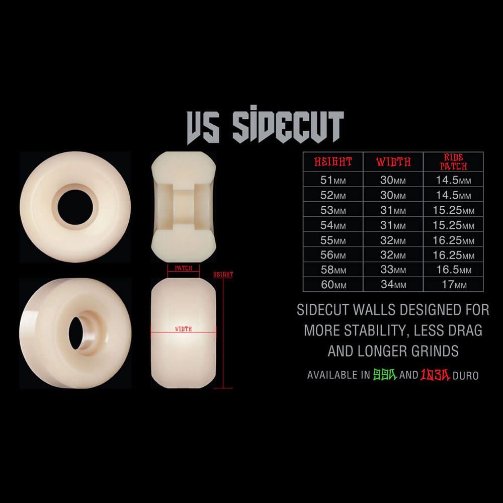 BONES WHEEL ボーンズ ウィール STF V5（SIDECUT）99A 52mm