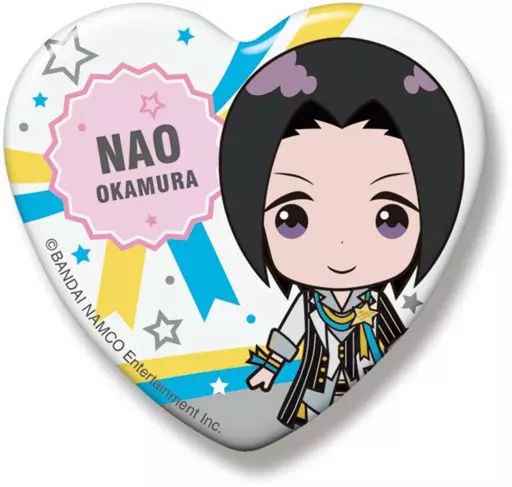 中古】バッジ・ピンズ(キャラクター) 岡村直央 SideMini ハート缶