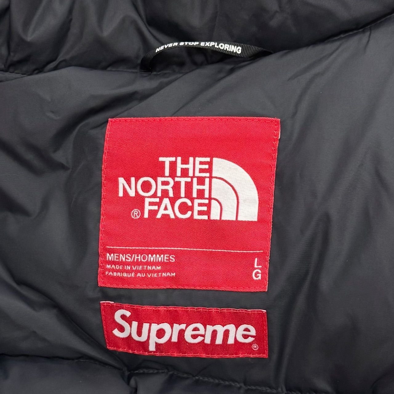 新品 国内正規品 Supreme The North Face Snakeskin Packable Reversible Crusher Black L/XL バケットハット 黒　リバーシブル 国内正規品 Supreme × The North Face 20AW Faux Fur Nupste Jacket