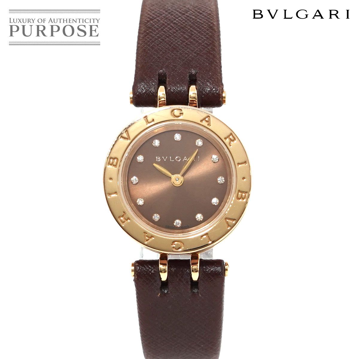 レザー×Ｋ１８ＰＧブルガリ BVLGARI ビーゼロワン BZP23SG レディース