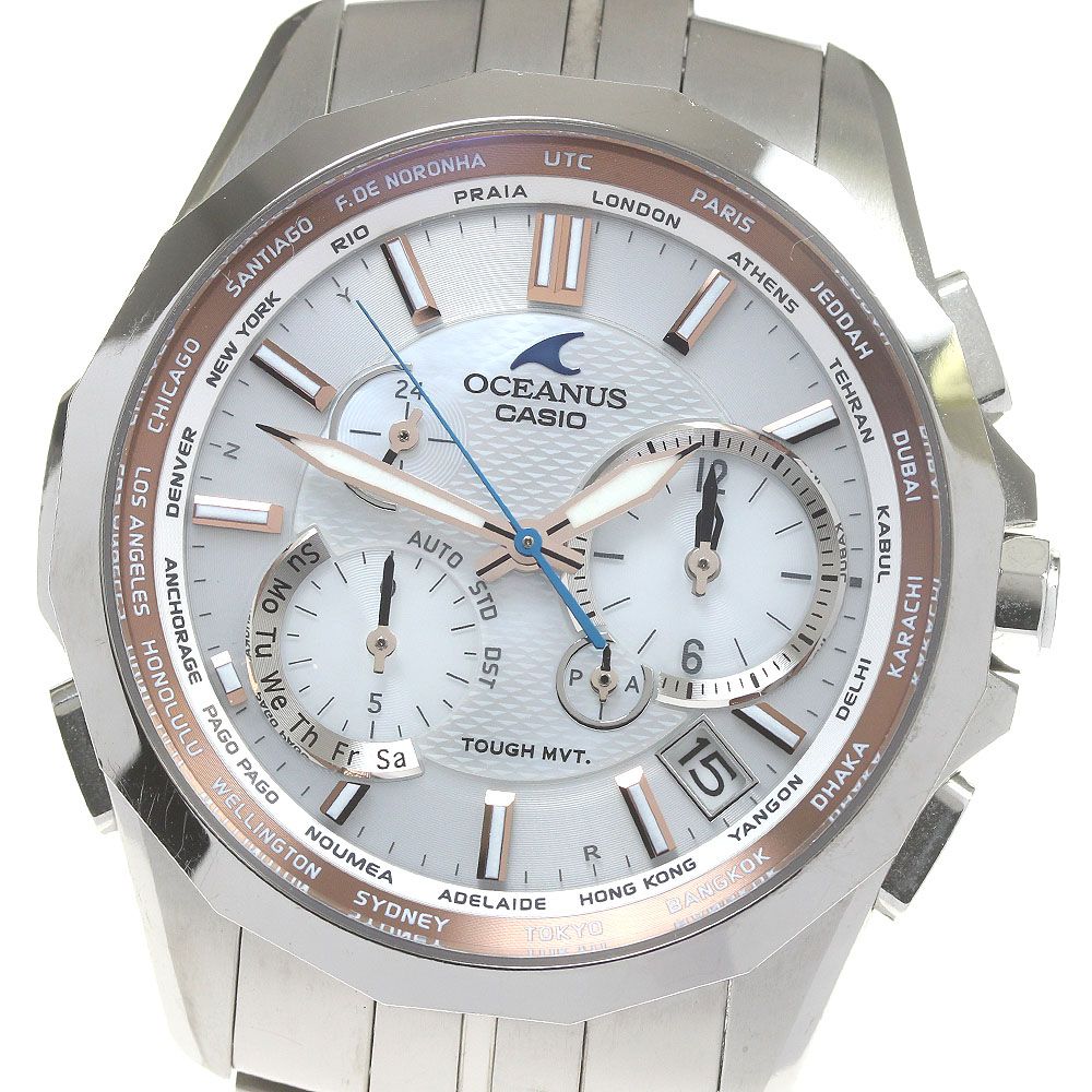 カシオ CASIO OCW-S2400PG-7AJF オシアナス デイデイト クロノグラフ  ソーラー電波 メンズ_846421