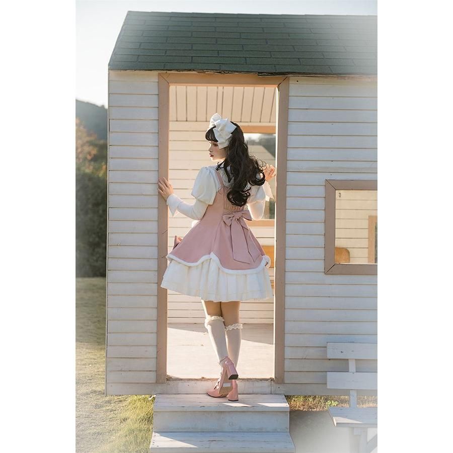 ロリータ ワンピース コスチューム メイド服 ゴスロリ ロリータワンピース 華やか メイド 豪華セット レディース 姫袖 姫ロリ 甘ロリ ゴシック ゴスロリ おと