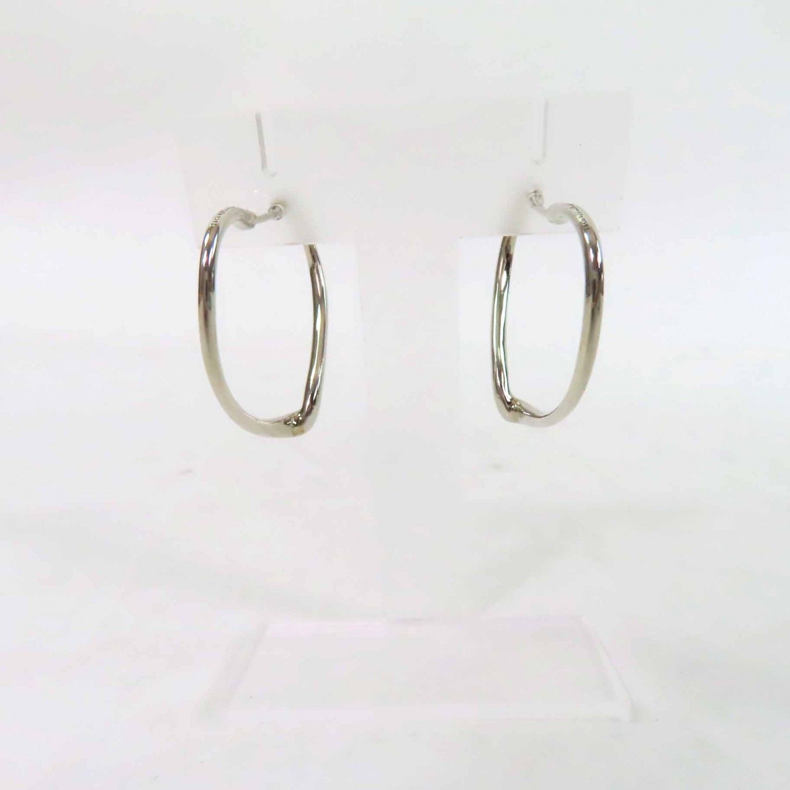 極美品◎TIFFANY&Co. ティファニー オープンハート フープピアス 両耳