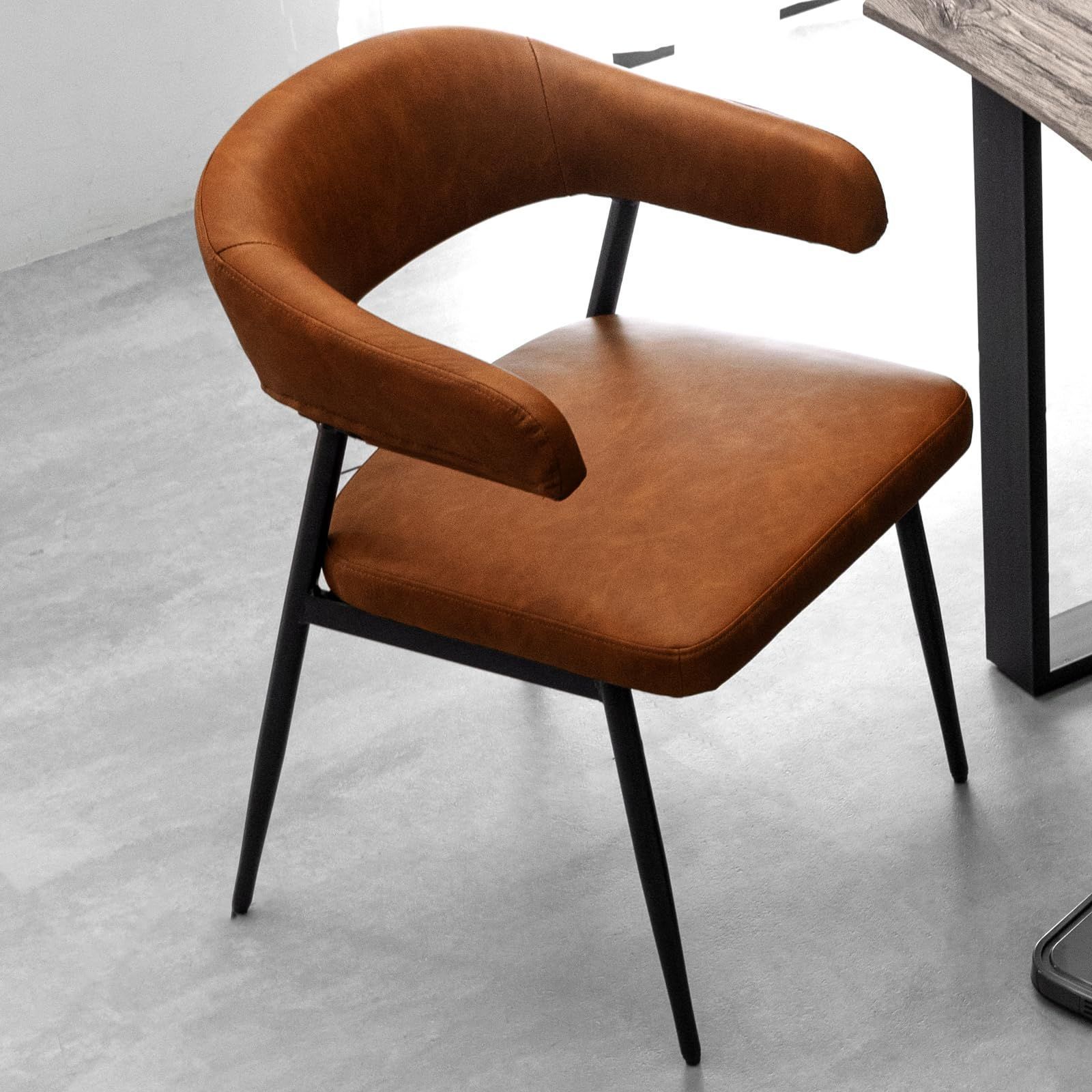 タンスのゲンダイニングチェアレザー調肘付きお掃除ロボット対応椅子