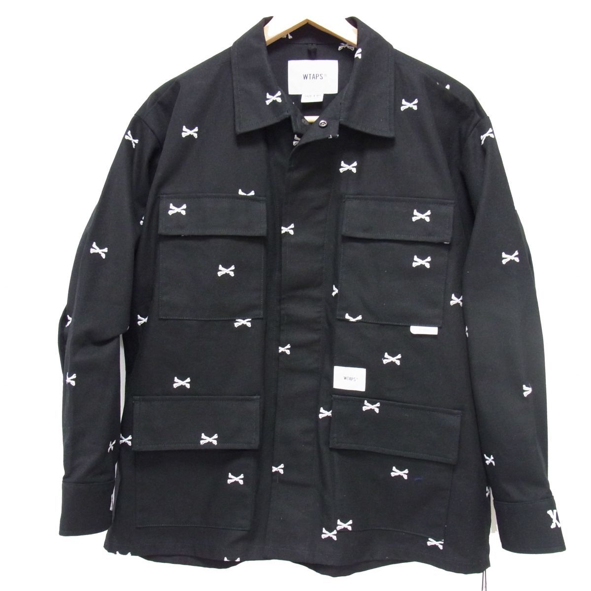 WITAPS ダブルタップス クロスボーン刺繍 22SSジャングル ジャケットS 極美品☆WTAPS ダブルタップス 22SS JUNGLE 01 クロスボーン刺繍